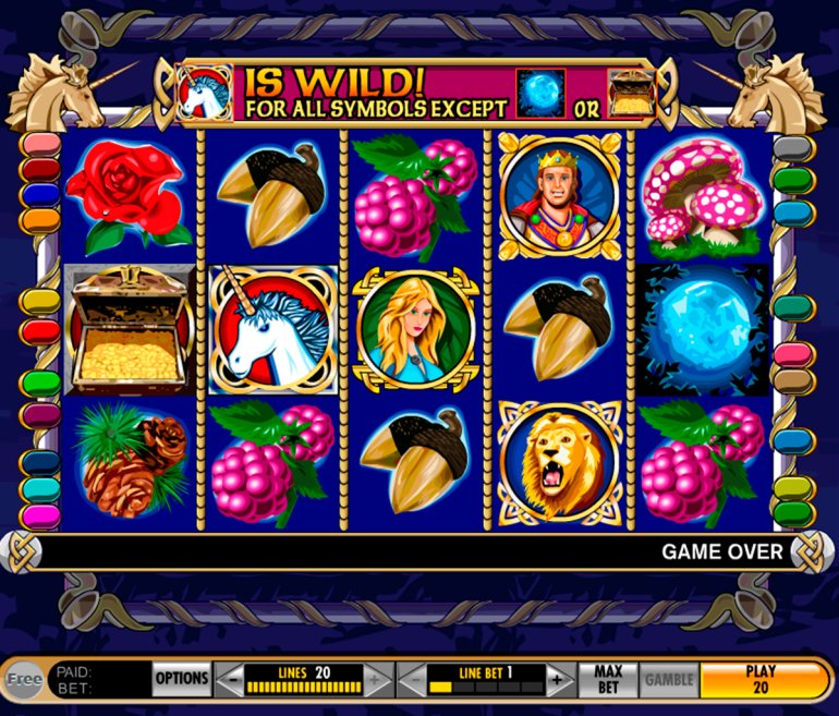 Video slot Enchanted Unicorn