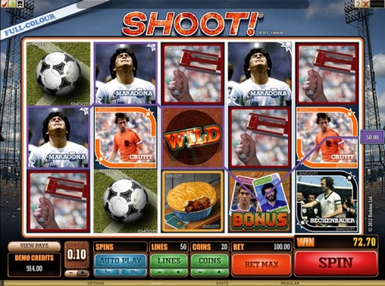 Shoot video slot