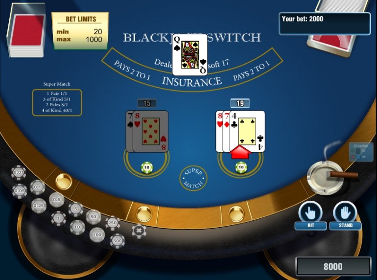 blackjack switch