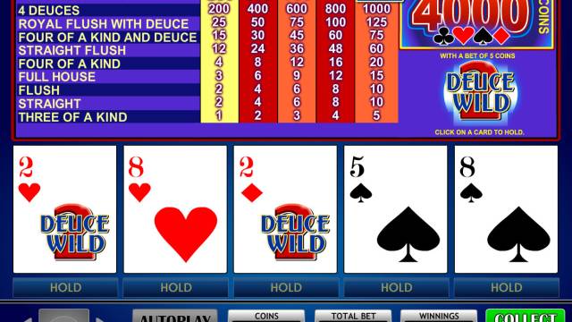 What to do with a deuce in Deuces Wild?