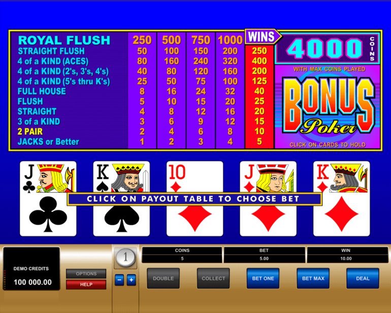 VideoPoker Bonus Poker