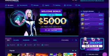 Andromeda Casino: Welcome Bonuses