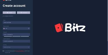 Bitz Casino: Signing Up