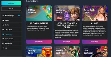 Buran casino: Promos