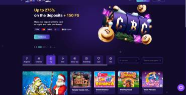 CryptoBoss Casino: Interface