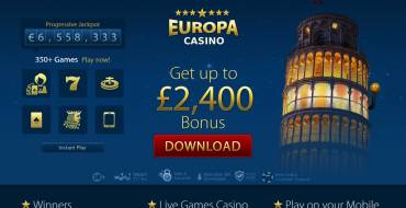 Europa casino: Website