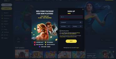 Golden Star Casino: Signing Up