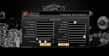 Grand Fortune casino: Registration