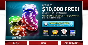 Silver Oak Casino: Bonuses