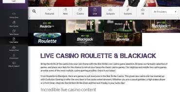 Slot Strike Casino: Slot Strike Live Casino