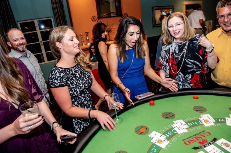 Charity event in a casino