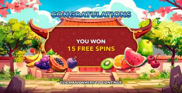 243 Fruity Zen: Free spins and/or respins