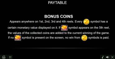 40 Golden Coins: Unique features