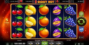 5 Glossy Hot: Slot machine