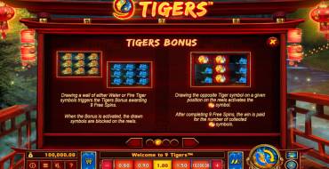 9 Tigers: Bonus games