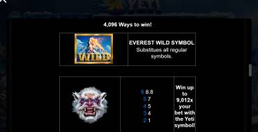 9k Yeti: Special Symbols