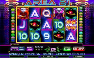 Area 21 slot online