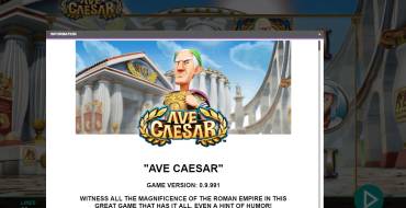 Ave Caesar: 