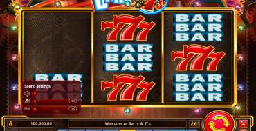 BARs and 7s: Slot machine