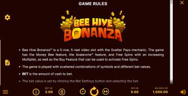 Bee Hive Bonanza: Rules