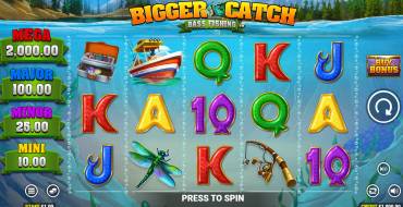 Bigger Catch: Bass Fishing: Slot machine