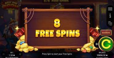 Billy Bob Boom: Free spins