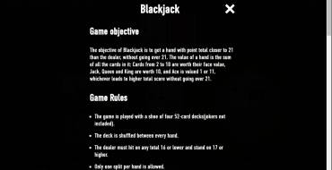 Black jack: 