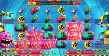 Bomb Runner: The main screen