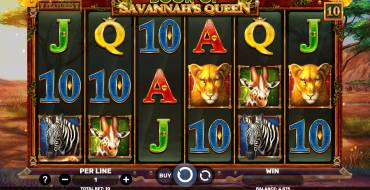 Book Of Savannah’s Queen: Slot machine