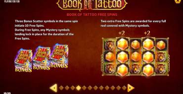 Book of Tattoo 2: Free spins