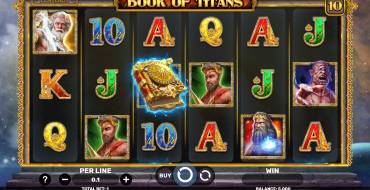 Book Of Titans: Slot machine