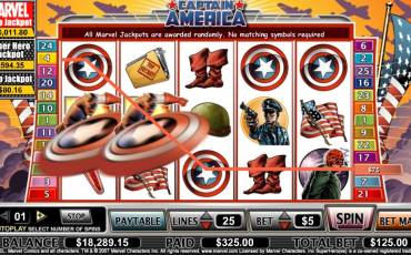 Captain America slot online