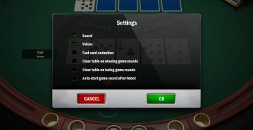 Casino Stud Poker: Options