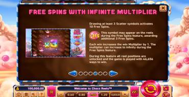 Choco Reels: Free spins and/or respins