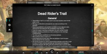 Dead Riders Trail: Rules