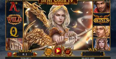 Demi Gods IV Thunderstorm: Slot machine