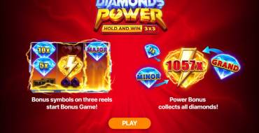 Diamonds Power: Hold and Win: Unique features