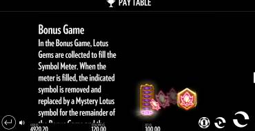 Divine Lotus: Prize features