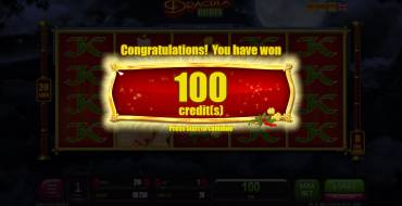 Dracula Riches: Winnings