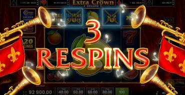 Extra Crown Deluxe: Free spins and/or respins