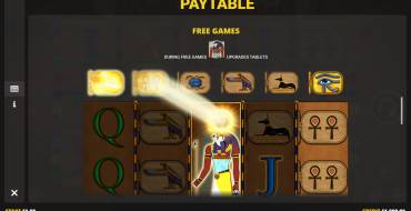 Eye of Horus: Rise of Egypt: Free spins and/or respins