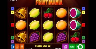 Fruit Mania: Interface