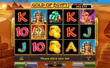 Gold of Egypt slot online