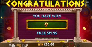 Hand of Midas 2: Free spins