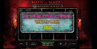 Haul of Hades: Winnings