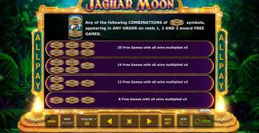 Jaguar Moon: Bonuses