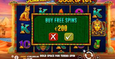 John Hunter and the Book of Tut: Free spins