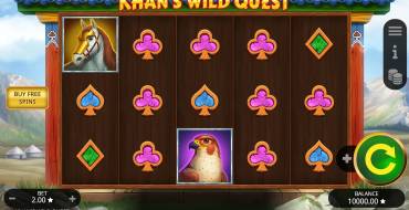 Khan's Wild Quest: Slot machine