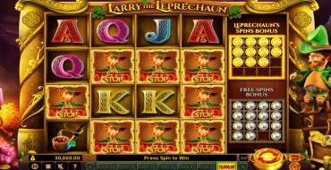 Larry the Leprechaun: Free spins and/or respins