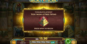 Legacy of Egypt: Free spins